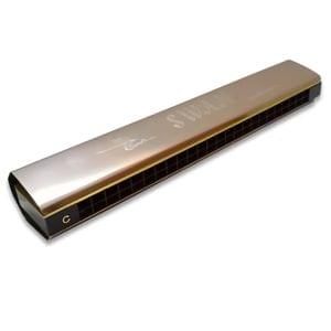 Swan7 SW24HH Key C 24 Hole 48 Reed Silver Harmonica Mouth Organ